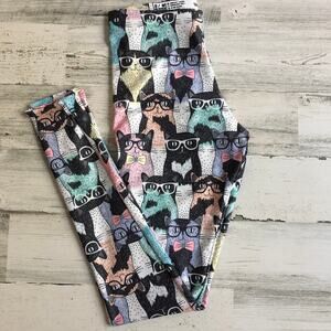 Sharpshirter Cute Kitty Cat Leggings sz Small NWOT